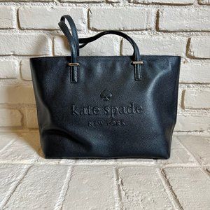 Kate Spade Black Leather Tote Bag